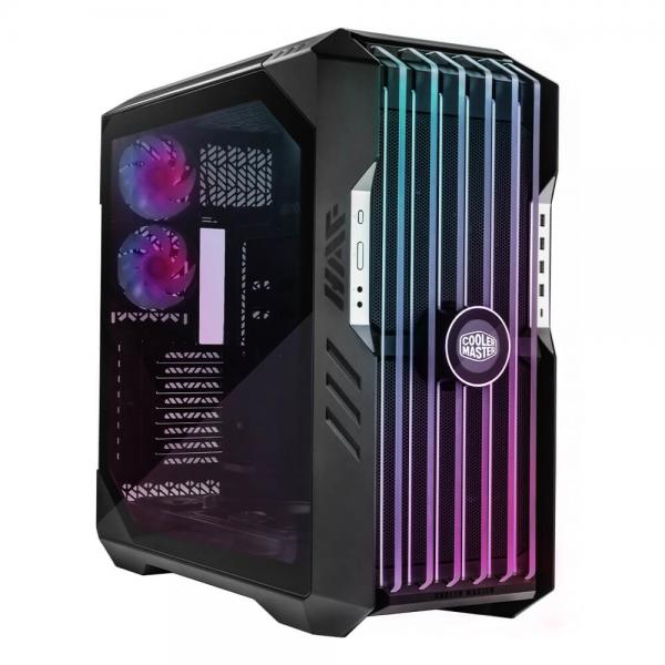 Cooler Master HAF 700 EVO Full Tower Grigio (Cooler Master HAF 700 EVO Gaming Case w/ Glass Side, E-ATX, Multi Chamber, 5x ARGB Fans, ARGB Fan Hub, Front LCD Display, USB-C, Black)