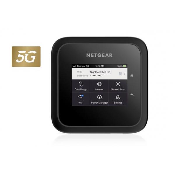 NETGEAR MR6450 Router di rete cellulare (NETGEAR Nighthawk M6 Pro - Mobile hotspot - 5G - 4 Gbps - Wi-Fi 5, Wi-Fi 6E)