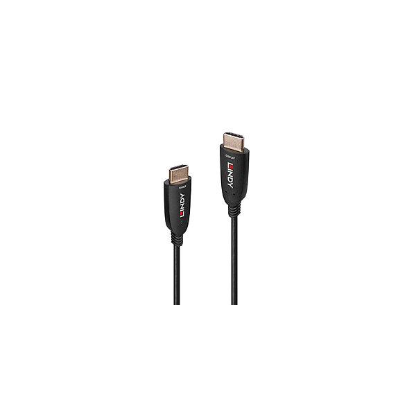 Lindy 38510 cavo HDMI 10 m HDMI tipo A [Standard] Nero (10m Fibre Optic Hybrid HDMI - 8K60 Cable - Warranty: 24M)