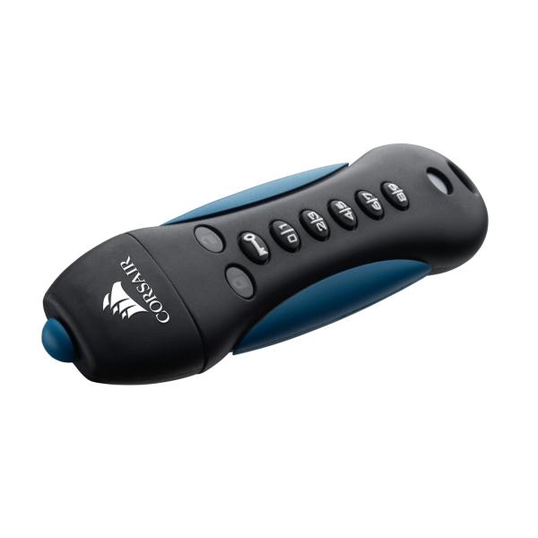 Corsair Padlock unità flash USB 256 GB USB tipo A 3.2 Gen 1 [3.1 Gen 1] Nero, Blu (USB-Stick 256GB Corsair Padlock 3 Secu)
