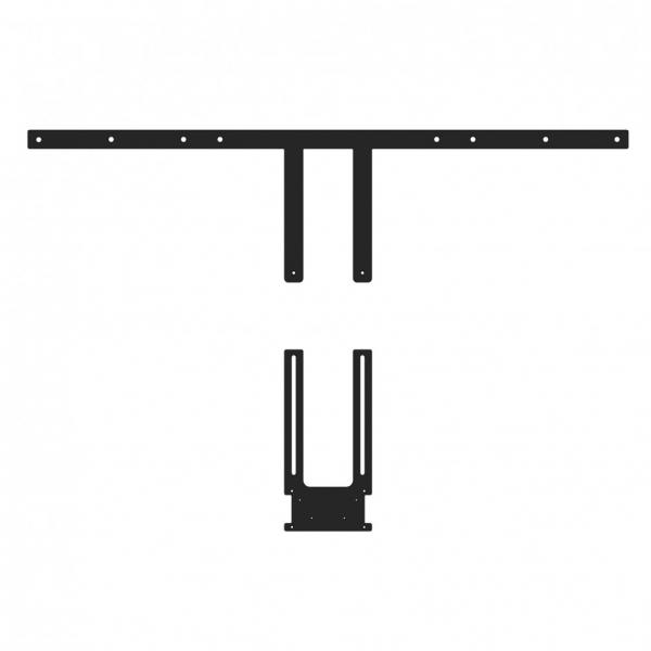 Hagor 2287 kit di fissaggio Nero (POLY DISPLAY ADAPTER 75 - 86 - )