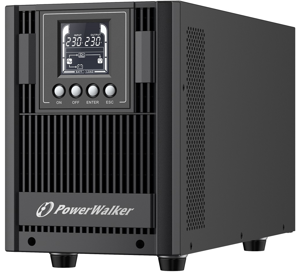 PowerWalker VFI 2000 AT gruppo di continuità [UPS] Doppia conversione [online] 2 kVA 1800 W 4 presa[e] AC (VFI 2000 AT UPS 2000VA/1800W - Online UPS, Intelligent Slot, - HID driver, Easy to Connect Battery Pack VFI 2000 AT, Double-conversion - Warranty: 24M)