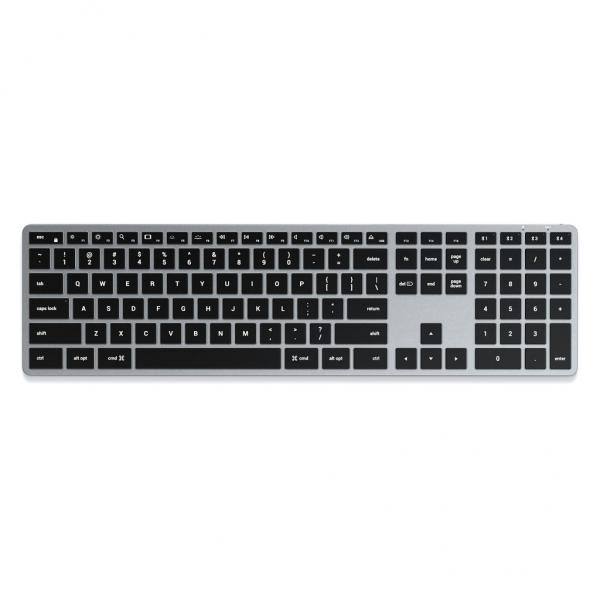 Satechi X3 tastiera Ufficio Bluetooth QWERTY Norvegese Nero, Grigio (Satechi X3 Wireless Keyboard for up to)