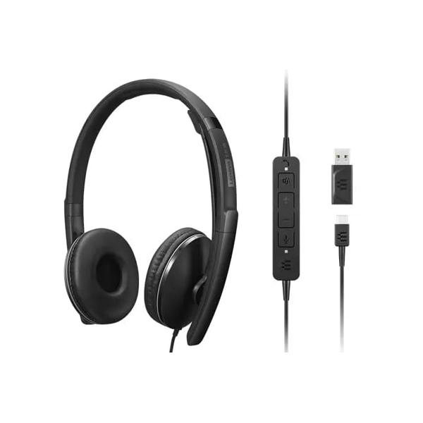 Lenovo 4XD1M45627 cuffia e auricolare Cablato A Padiglione USB tipo-C Nero (AUDIO BO WIRED ANC HS G2 TEAMS - )