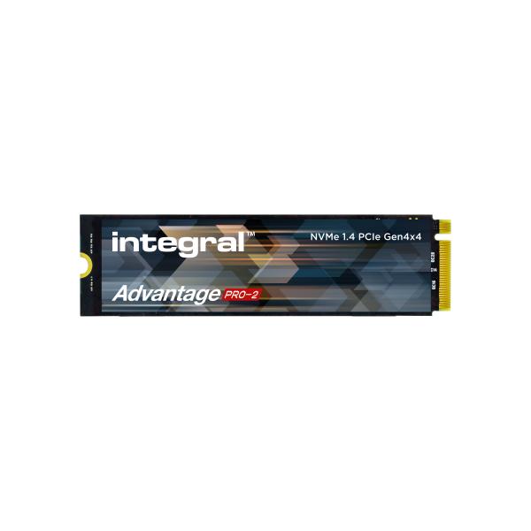 Integral INSSD2TM2280G4AP2X drives allo stato solido 2 TB M.2 PCI Express 4.0 NVMe TLC (2TB - 2000GB SSD M.2 2280 NVME 1.4 PCIe Gen4 x4 R-7300MBs W-6400MBs IOPS R-1000K W-950K TLC TBW 1200 ADVANTAGE
