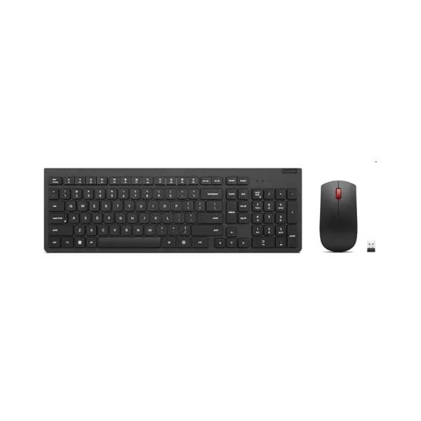 Lenovo 4X31N50722 tastiera Mouse incluso Universale RF Wireless Nero (LENOVO ESS.WIRELESS KEYB/MOUSE - G2 - GERMAN) - Versione Tedesca