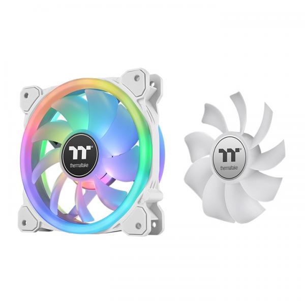 Thermaltake SWAFAN 12 RGB Radiator Fan TT Premium Edition White Case per computer Raffreddatore d'aria 12 cm Bianco 3 pz (warehouse Linden----TT SWAFAN 12 RGB R)