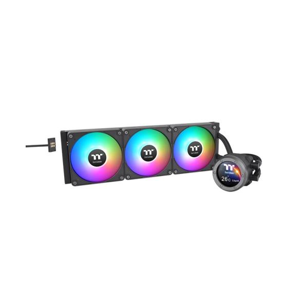 Thermaltake CL-W417-PL14SW-A sistema di raffreddamento per computer Case per computer, Processore Raffreddatore di liquidi tutto in uno 14 cm Nero 1 pz (WAK Thermaltake TH420 V2 Ultra EX ARGB)