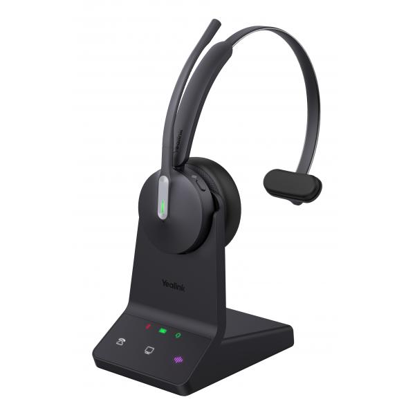 Yealink WH64 Mono UC Auricolare Wireless A Padiglione Ufficio USB tipo-C Bluetooth Nero (WH64? DECT-Wireless - Headphones/Headset - Mono UC - Warranty: 12M)