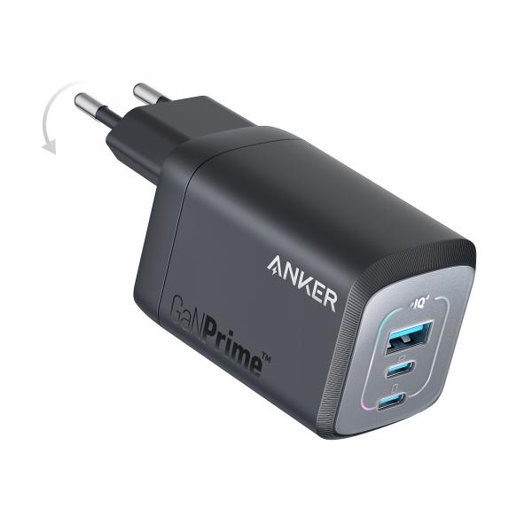 Anker Prime Universale Nero USB Ricarica rapida Interno (Anker 735 Prime Wall Charger 67W 1A/2C)