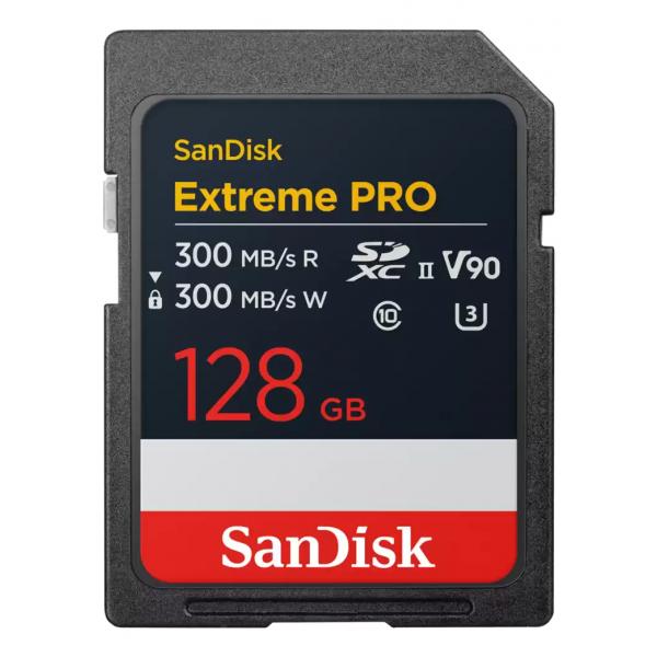 SanDisk Extreme PRO 128 GB SDXC UHS-II Classe 10 (SANDISK 128 GB SDXC CARD SanDisk Extreme PRO UHS-II V90)