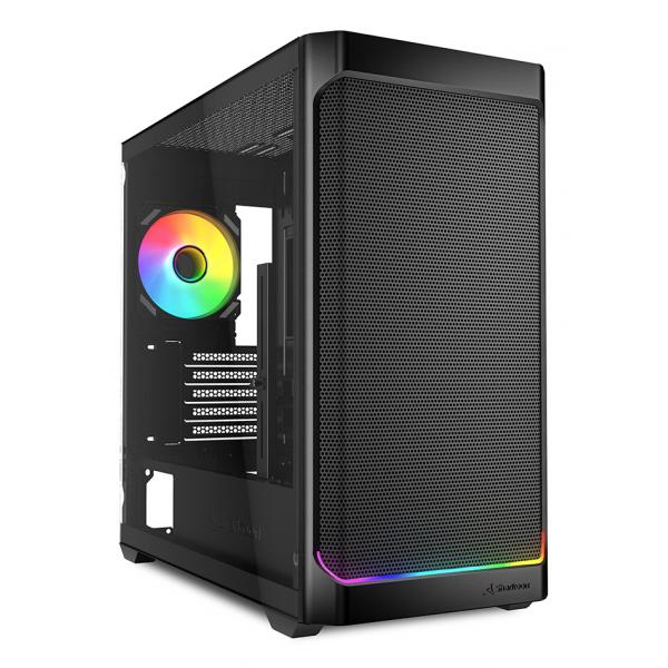 Sharkoon MK4W RGB Strip Micro Tower Nero (MK4 RGB Black mATX [schwarz])