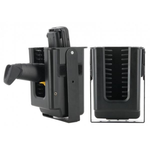 Mobilis 031023 supporto per personal communication Supporto passivo Lettore per codice a barre, Computer portatile palmare, Stampante portatile Nero (UNIVERSAL HOLSTER FOR SCANNER - GUN FORKLIFT - MADE IN FRANCE)