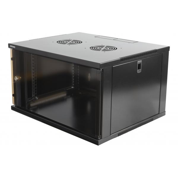 Deltaco 19-5406B rack 6U Rack indipendenti Nero (DELTACO 19-5406B - kabinet - 6U)