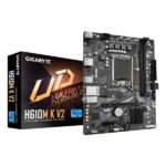 GIGABYTE H610M K V2 Scheda madre - CPU Intel Core 14ª generazione, fino a 5600 MHz DDR5, 1xPCIe 3.0 M.2, LAN 1GbE, USB 3.2 Gen 1 (Gigabyte H610M K V2 DDR5 Intel Socket 1700 Micro ATX Motherboard, PCI