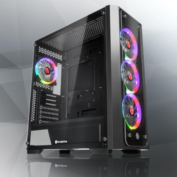 RAIJINTEK PONOS TG4 Desktop Nero (Raijintek PONOS TG4 Geh??Â¤use - schwa)