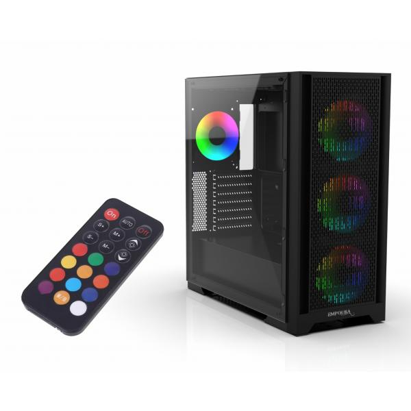 Inca EMG-15XB computer case Midi Tower Nero (INCA Geh EMG-15XB)