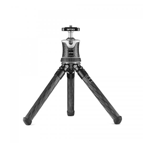 Gitzo GKTBC1 treppiede Universale 3 gamba/gambe Nero, Argento (GITZO Tripod Kit Traveler Mini Black D)