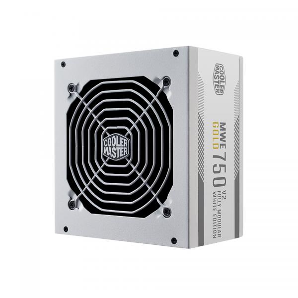 Cooler Master 750W MWE Gold V2 ATX 3.1 PSU, Fully Modular, HDB Bearing Fan, 80+ Gold, PCIe 5.1, White