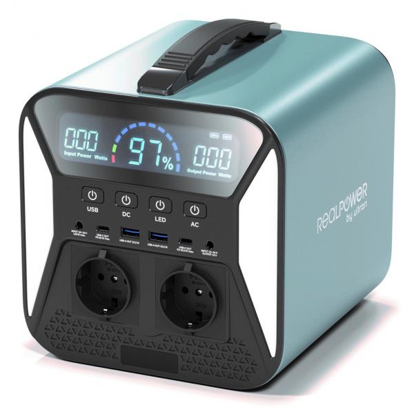 RealPower PS-300C stazione di alimentazione portatile Ioni di Litio 76800 mAh 300 W 4,9 kg (RealPower Powerstation PS-300C 300 Wat)