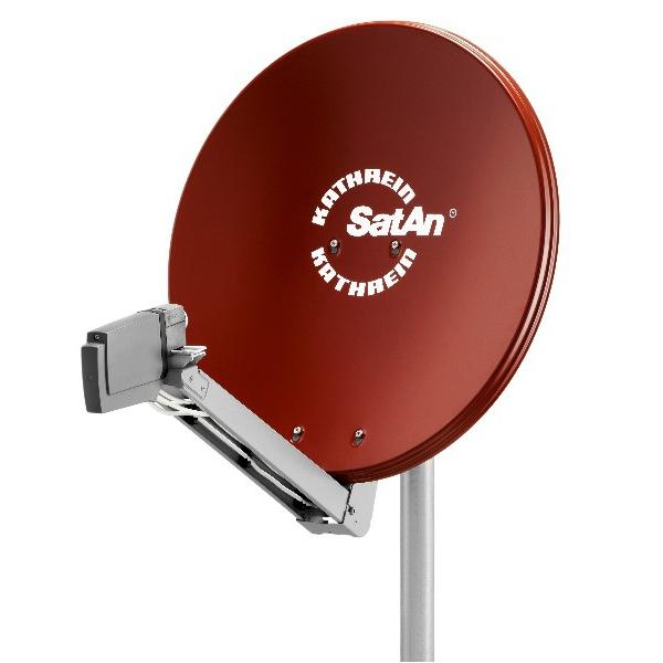 Kathrein CAS 80ro antenna per satellite Rosso (Kathrein CAS 80ro satellitantenne R?d)