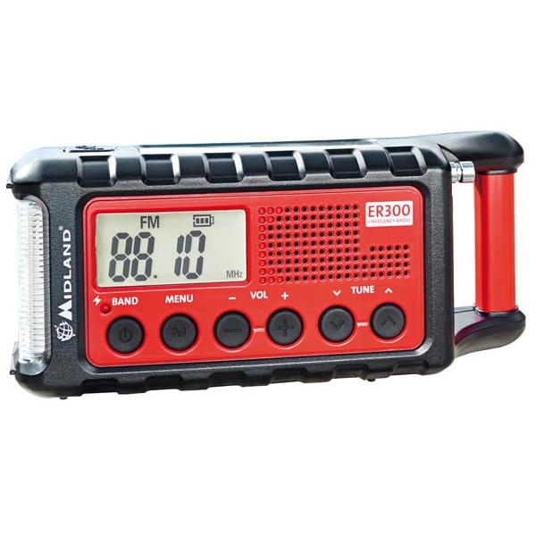 Midland ER300 B?rbar Analog Sort, R?d