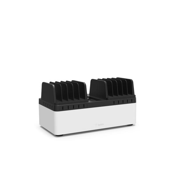 Belkin B2B141UK Caricabatterie per dispositivi mobili Computer portatile, Smartphone, Tablet Nero, Bianco AC Interno (STORE CHARGE GO BASE FIXED DIVIDERS)