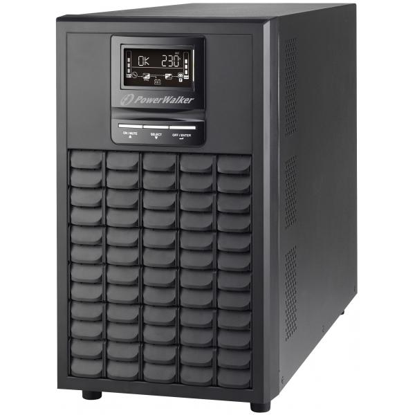 PowerWalker VFI 3000 CG PF1 gruppo di continuità [UPS] Doppia conversione [online] 3 kVA 3000 W 9 presa[e] AC (VFI 3000 CG PF1 - VFI 3000 CG PF1, - Double-conversion [Online], 3 kVA, 3000 W, 110 V, 300 V, 40/70 Hz - Warranty: 24M)