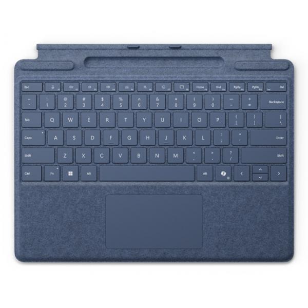 Microsoft Surface Pro Keyboard with pen storage QWERTZ Tedesco Microsoft Cover port Blu