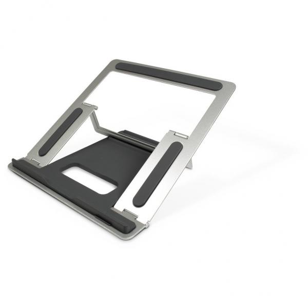 Inter-Tech NBS-100 Supporto per computer portatile Nero, Argento