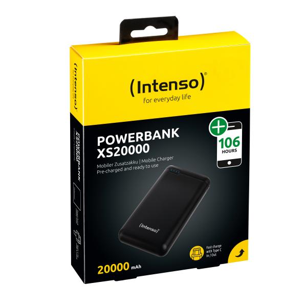 Intenso XS20000 batteria portatile Polimeri di litio (LiPo) 20000 mAh Nero