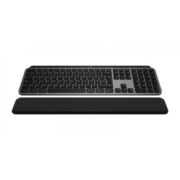 Logitech MX Keys S Combo for Mac tastiera Mouse incluso Casa/ufficio RF senza fili + Bluetooth QWERTZ Tedesco Alluminio, Nero