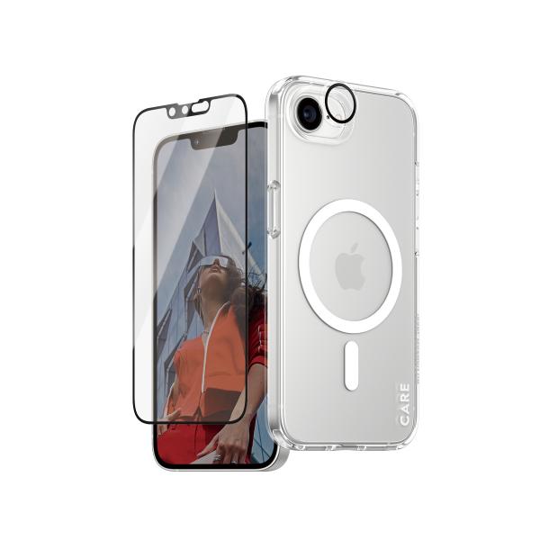 PanzerGlass CARE Flagship 3-in-1 Bundle iPhone SE (2025) Pellicola proteggischermo trasparente Apple 1 pz