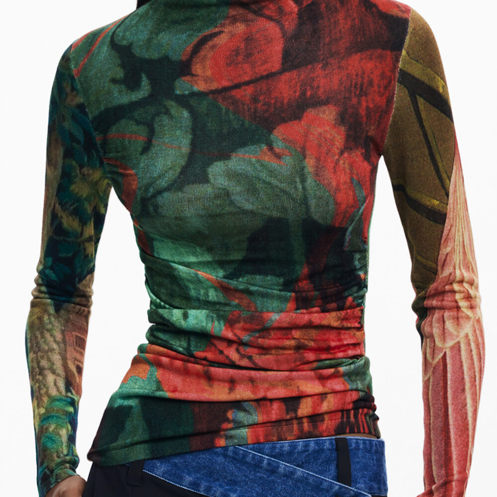 DESIGUAL MAGLIA DONNA VERDE