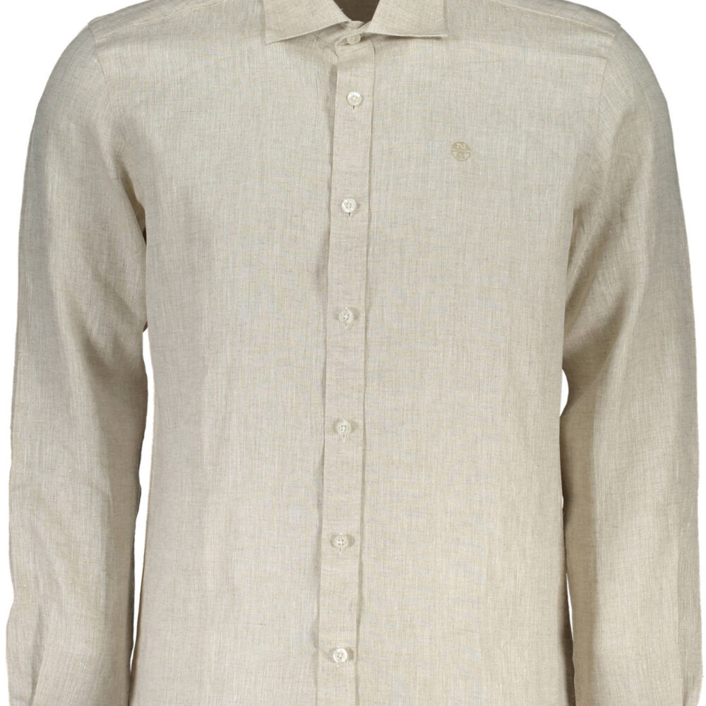 NORTH SAILS CAMICIA MANICHE LUNGHE UOMO BEIGE