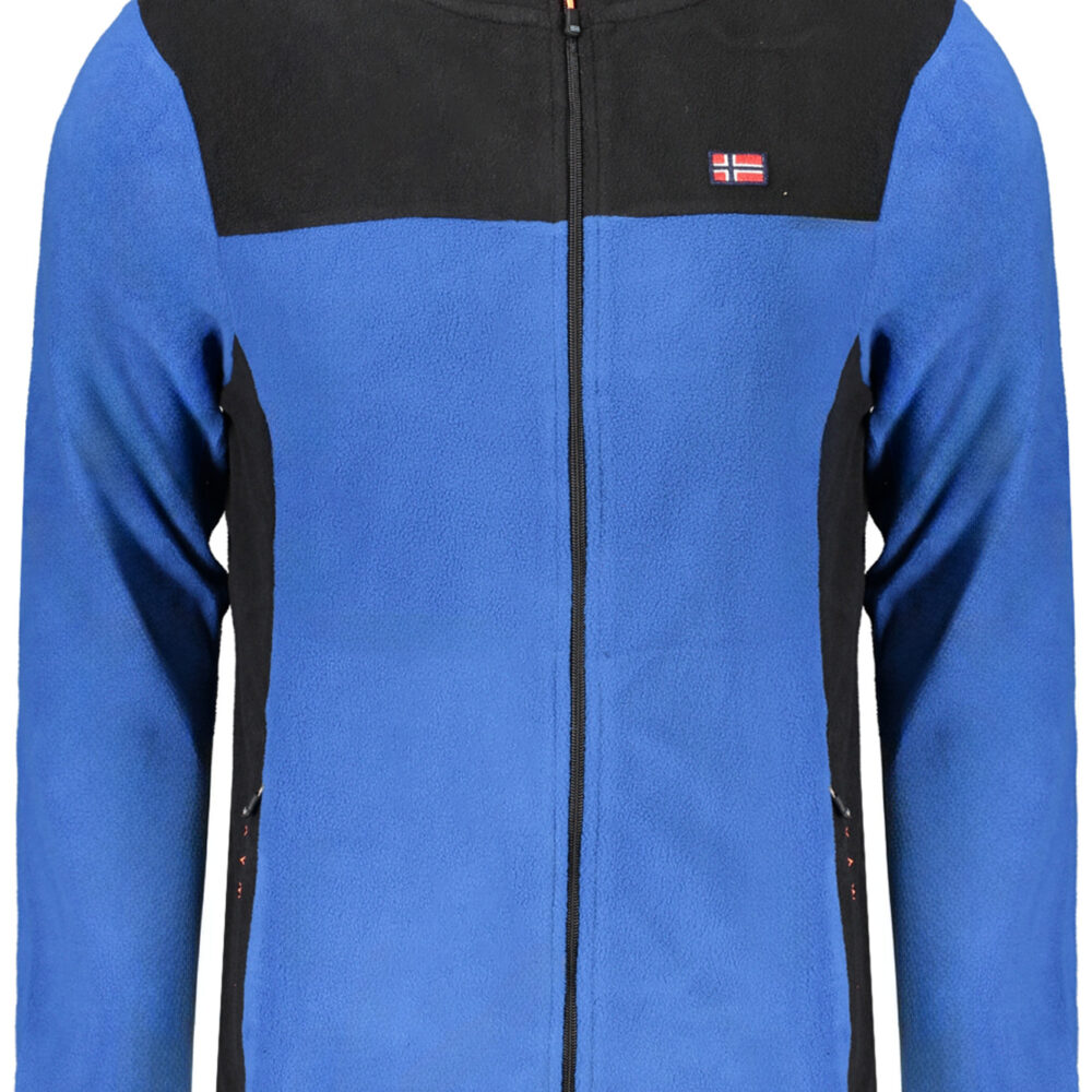 NORWAY 1963 FELPA CON ZIP UOMO BLU