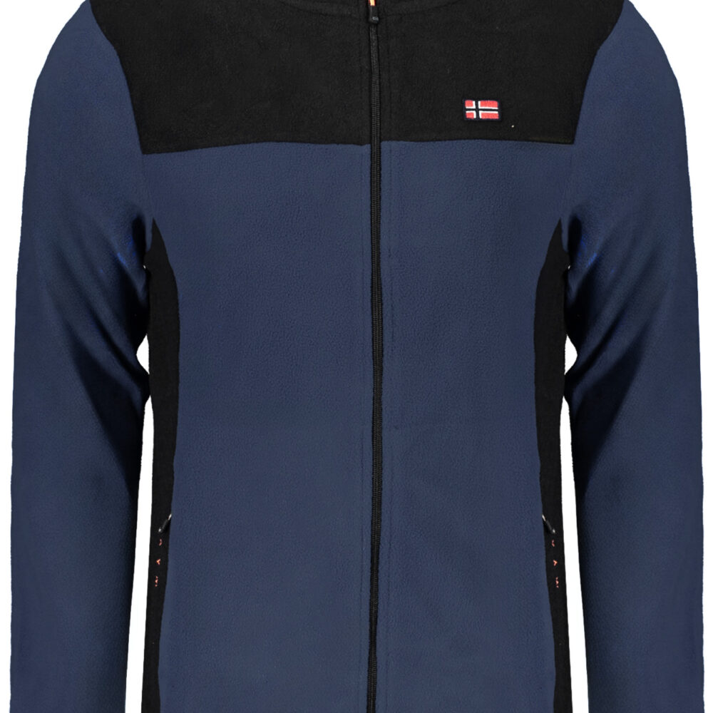 NORWAY 1963 FELPA CON ZIP UOMO BLU