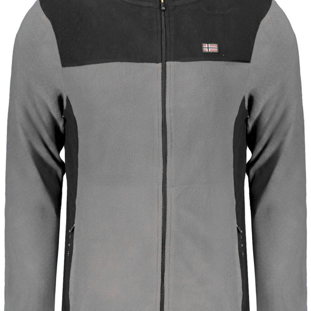 NORWAY 1963 FELPA CON ZIP UOMO GRIGIO