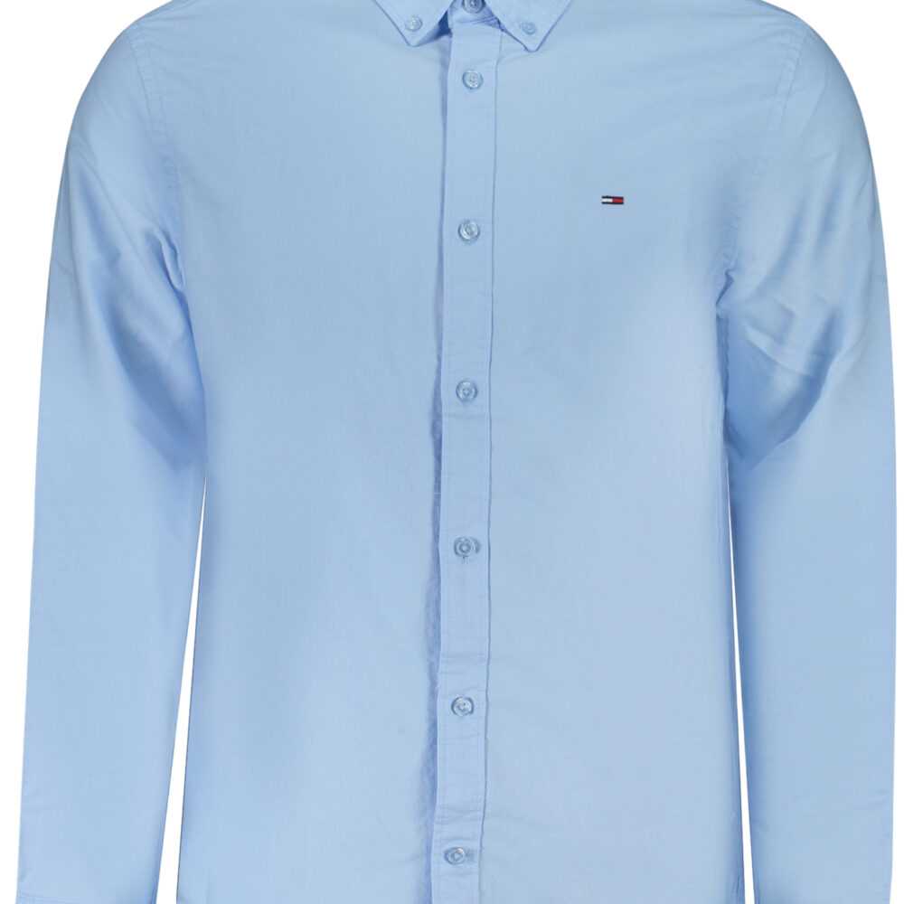 TOMMY HILFIGER CAMICIA MANICHE LUNGHE UOMO AZZURRO