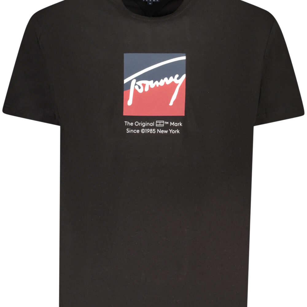 TOMMY HILFIGER T-SHIRT MANICHE CORTE UOMO NERO
