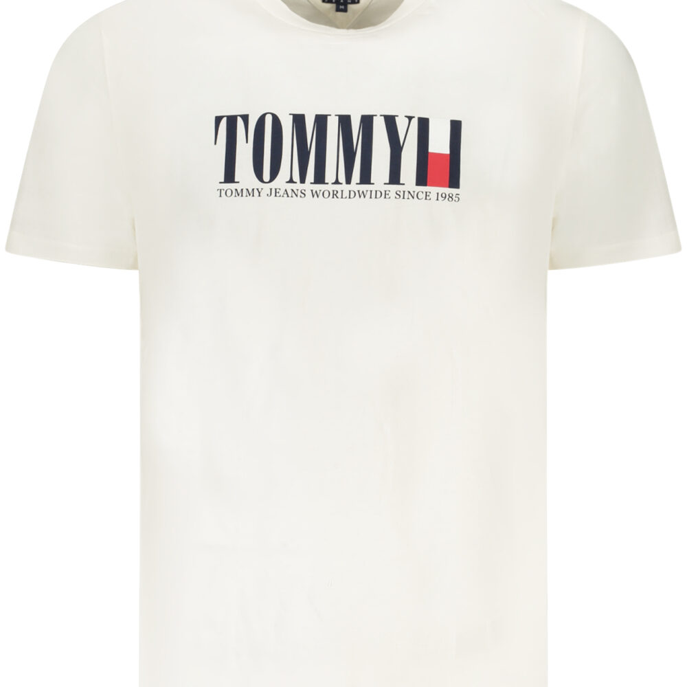 TOMMY HILFIGER T-SHIRT MANICHE CORTE UOMO BIANCO