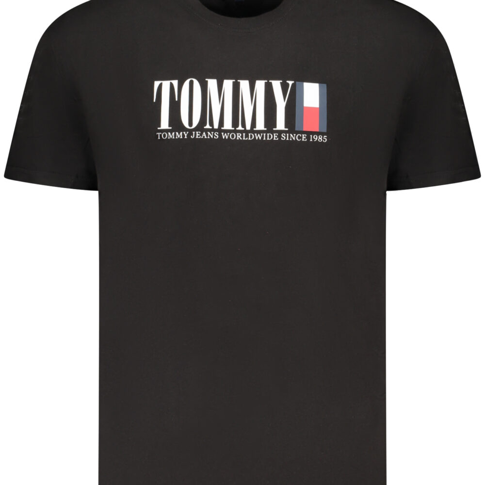 TOMMY HILFIGER T-SHIRT MANICHE CORTE UOMO NERO