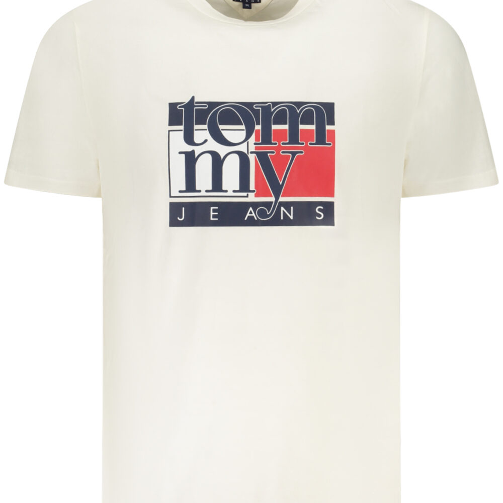 TOMMY HILFIGER T-SHIRT MANICHE CORTE UOMO BIANCO
