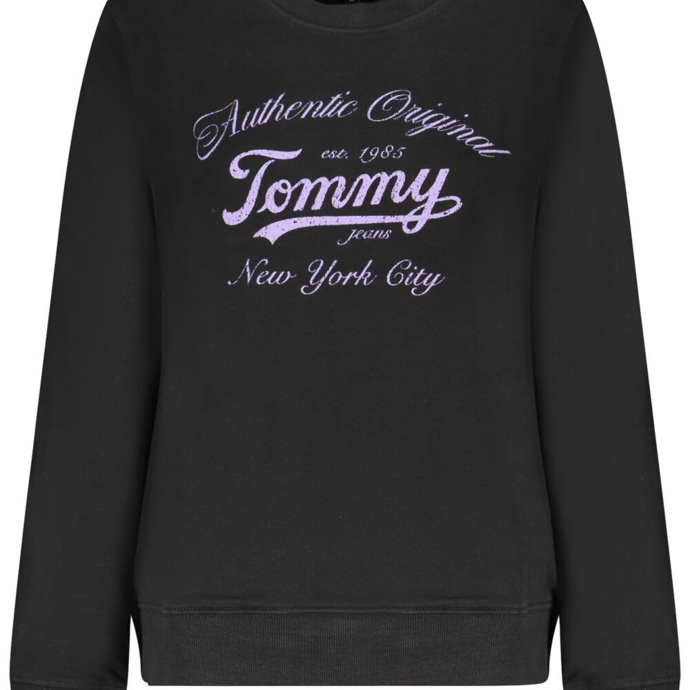 TOMMY HILFIGER FELPA SENZA ZIP DONNA NERO