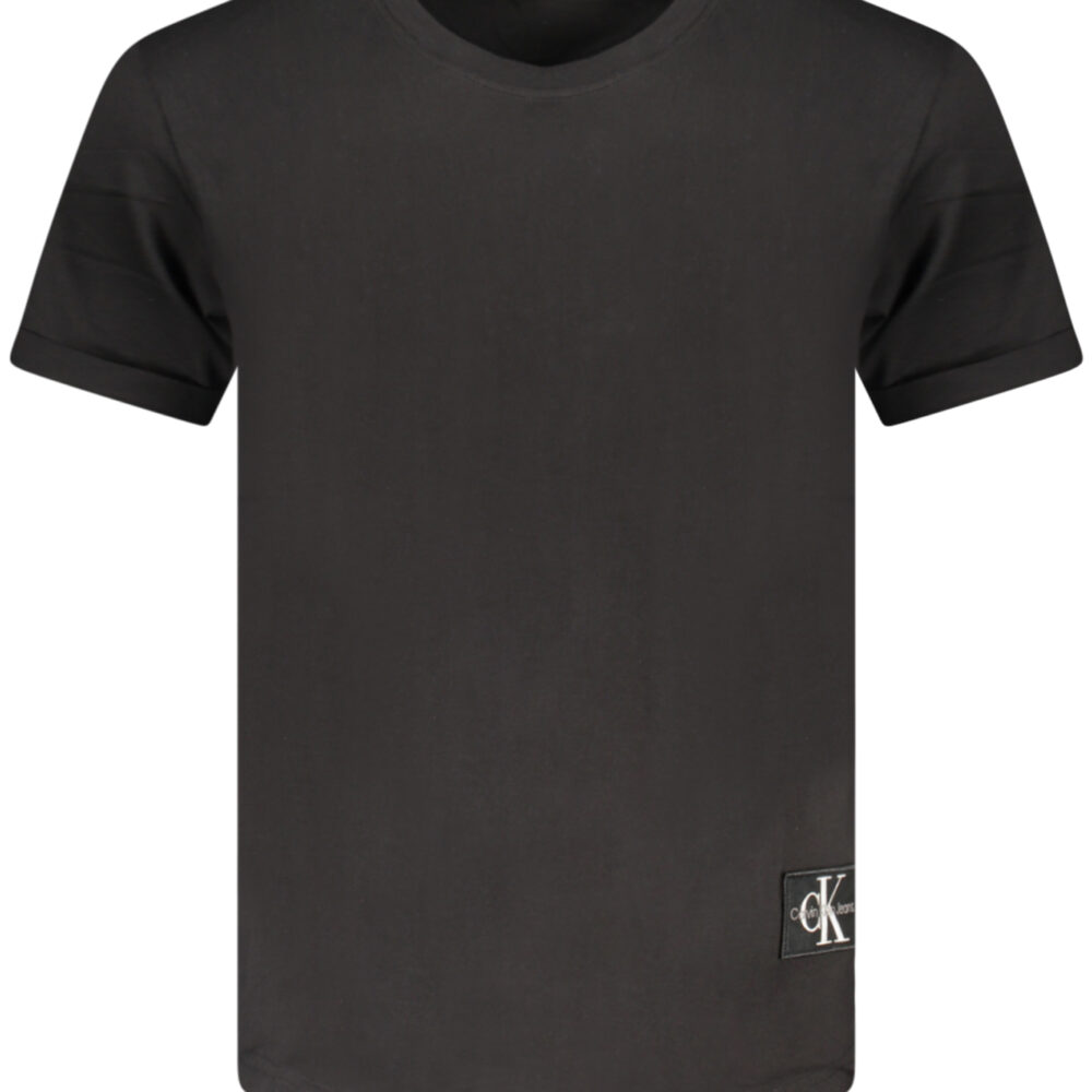 CALVIN KLEIN T-SHIRT MANICHE CORTE UOMO NERO