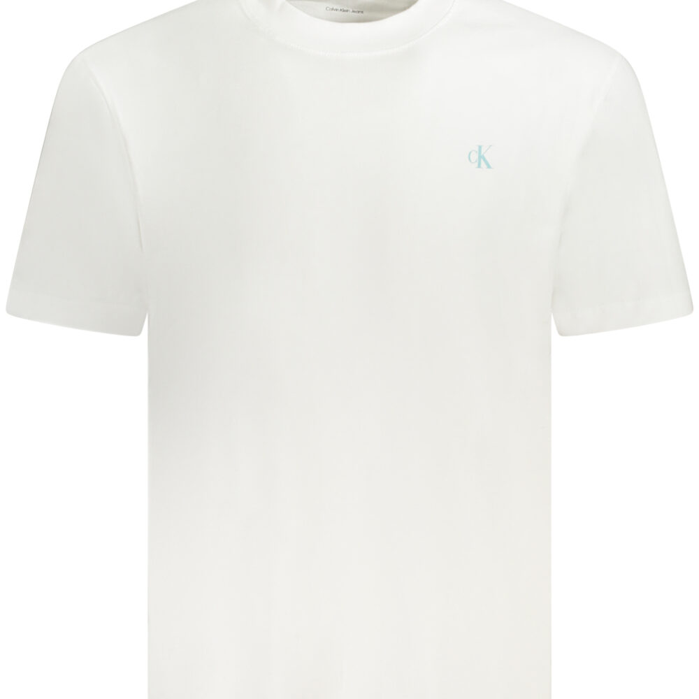 CALVIN KLEIN T-SHIRT MANICHE CORTE UOMO BIANCO