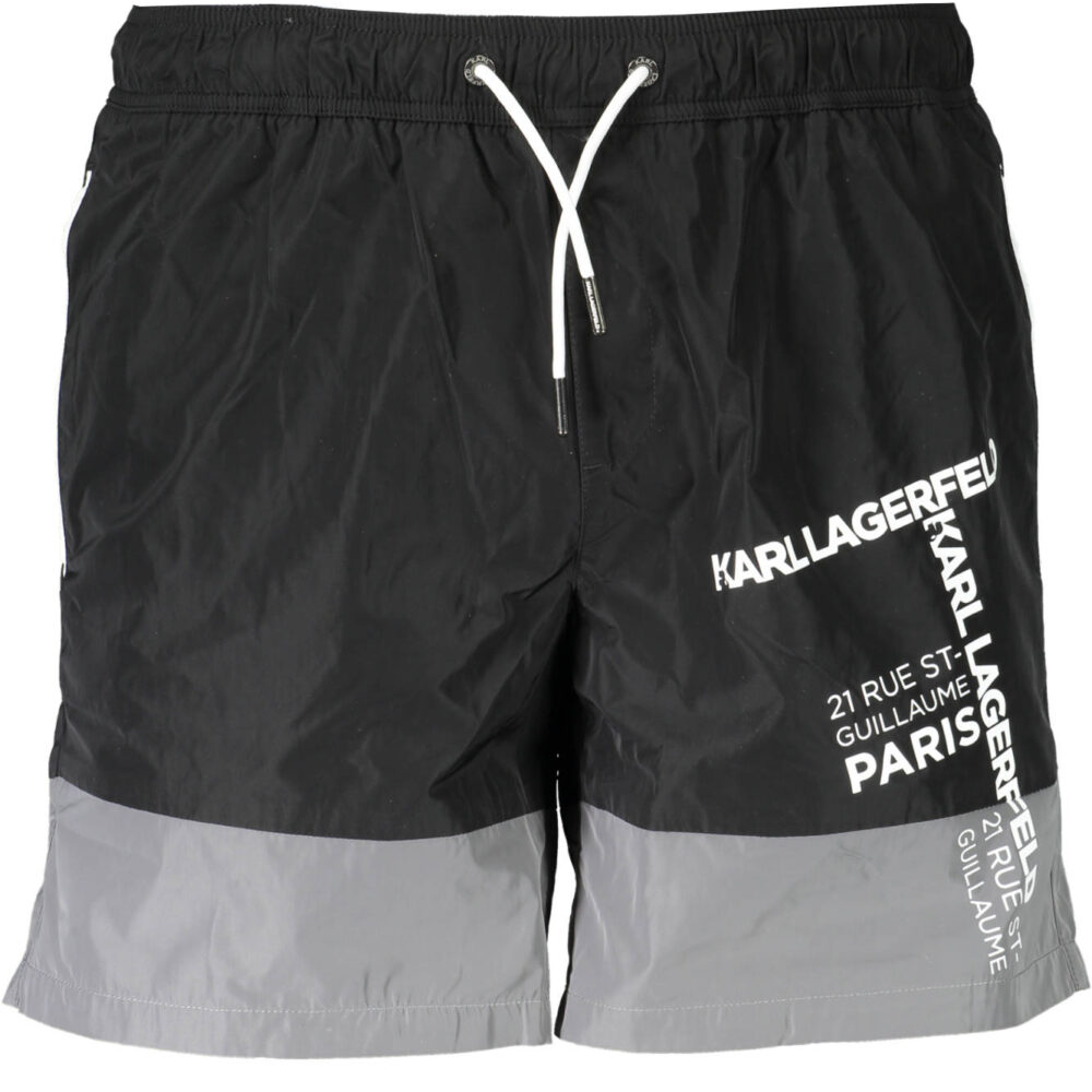 KARL LAGERFELD BEACHWEAR COSTUME PARTE SOTTO UOMO NERO