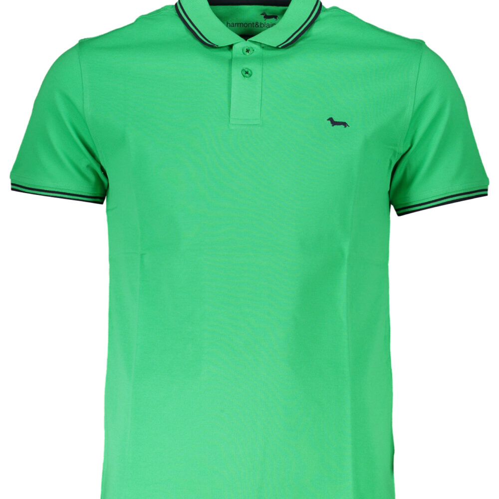 HARMONT & BLAINE POLO MANICHE CORTE UOMO VERDE