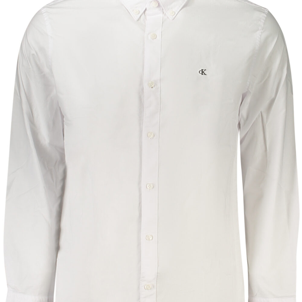 CALVIN KLEIN CAMICIA MANICHE LUNGHE UOMO BIANCO