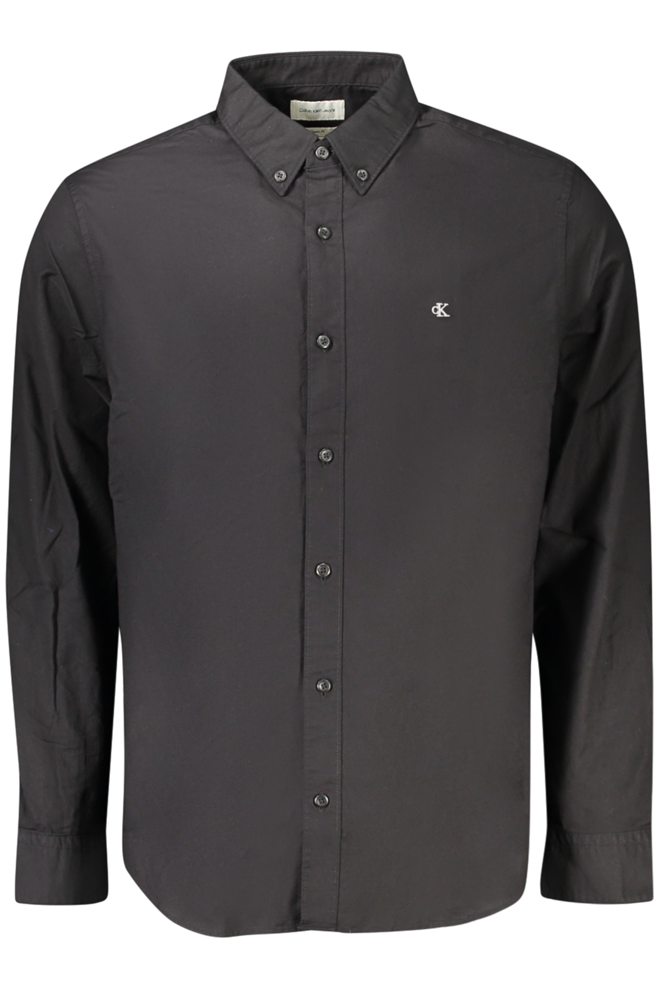 CALVIN KLEIN CAMICIA MANICHE LUNGHE UOMO NERO